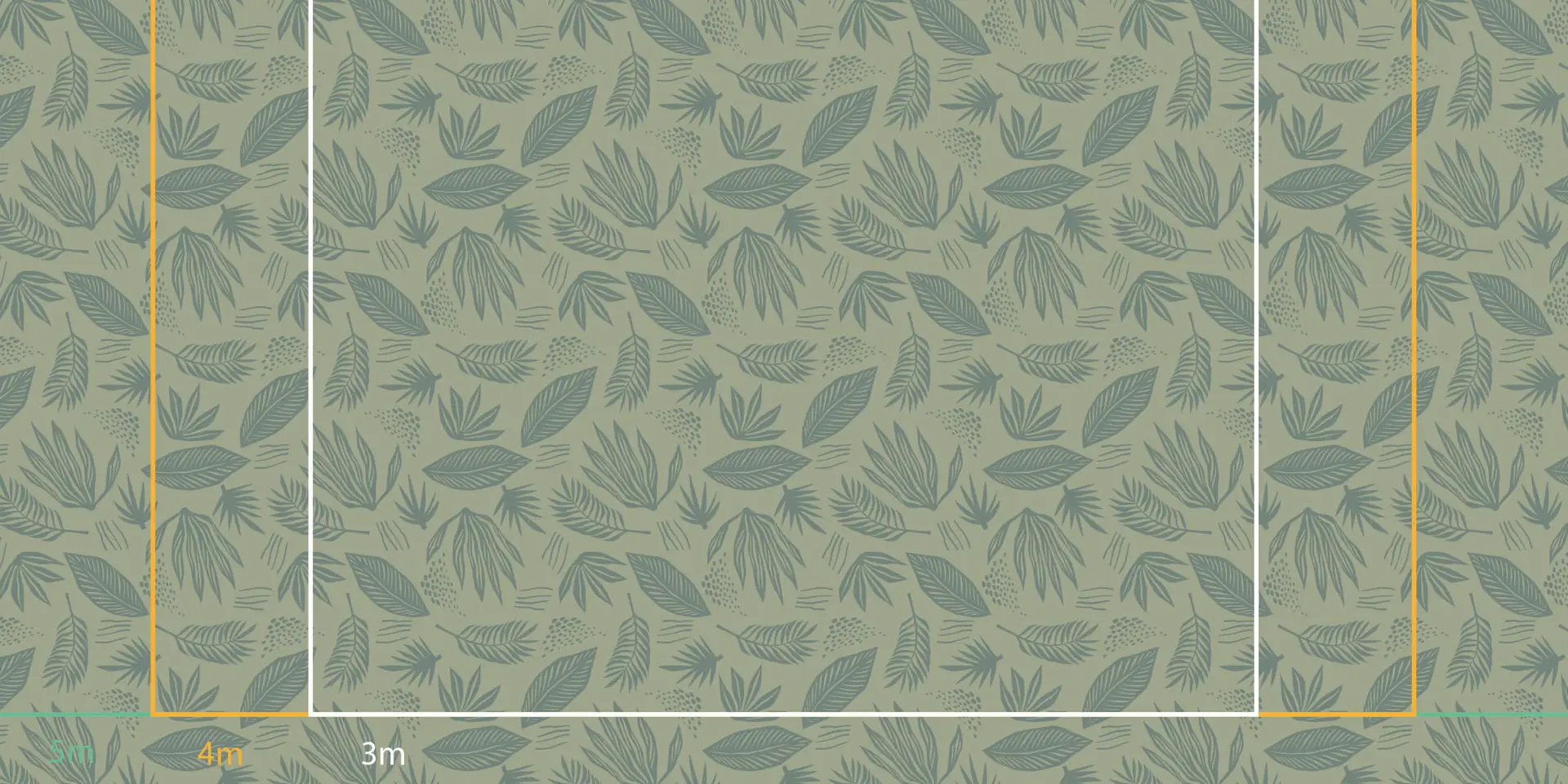 farandole-de-feuilles Toile tendue murale Feuilles figuratives, troisième visuel