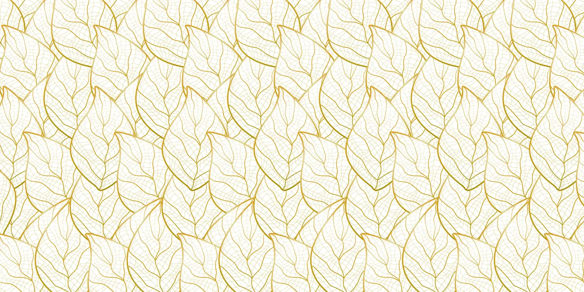 Toile tendue murale Feuilles d'Or en filet, deuxième visuel