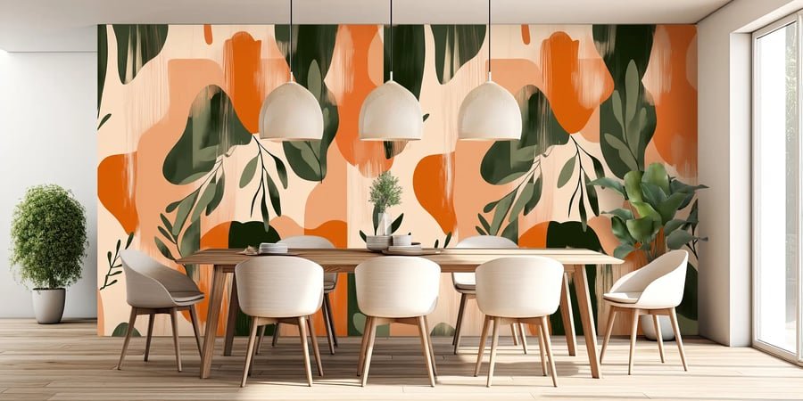Toile tendue murale, collection Abstrait