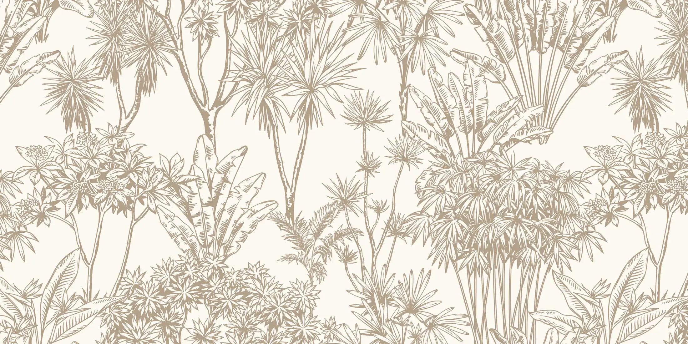 Toile tendue murale Végétation nuances de beige, deuxième visuel