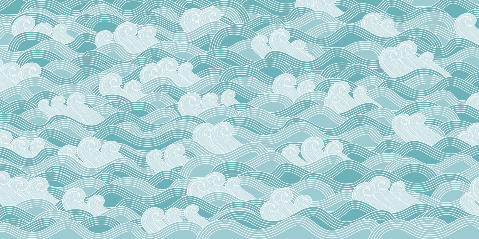 Toile tendue murale Ôde aux vagues, deuxième visuel