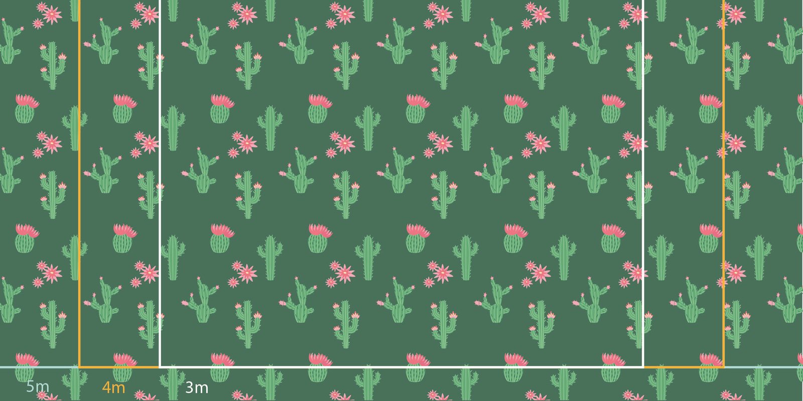 cactus-vert-fleurs-rose Toile tendue murale Cactus en folie, troisième visuel