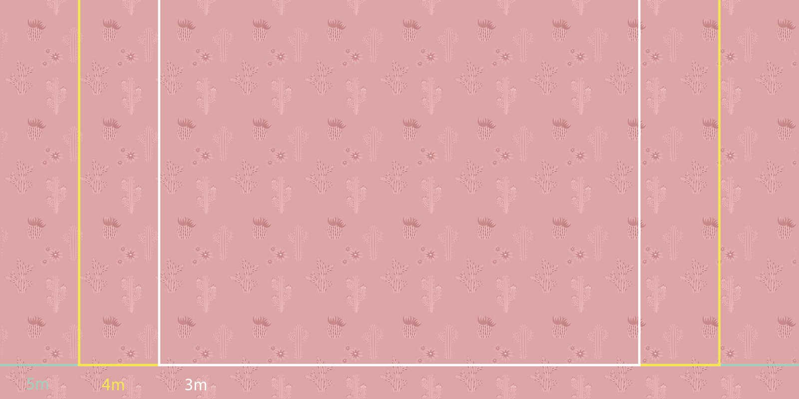 cactus-rose Toile tendue murale Cactus et douceur, troisième visuel