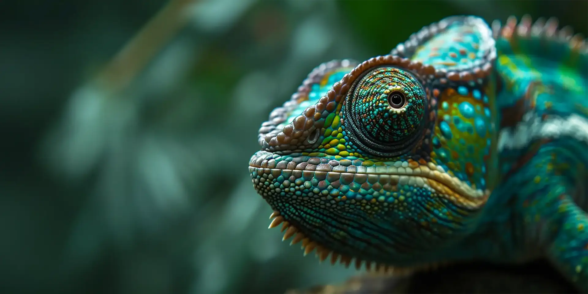 Toile tendue murale Caméléon, deuxième visuel