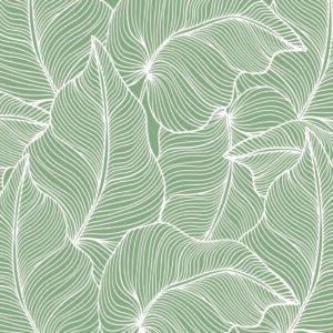 Toile tendue murale Feuilles tropicales surdimensionnées, deuxième visuel