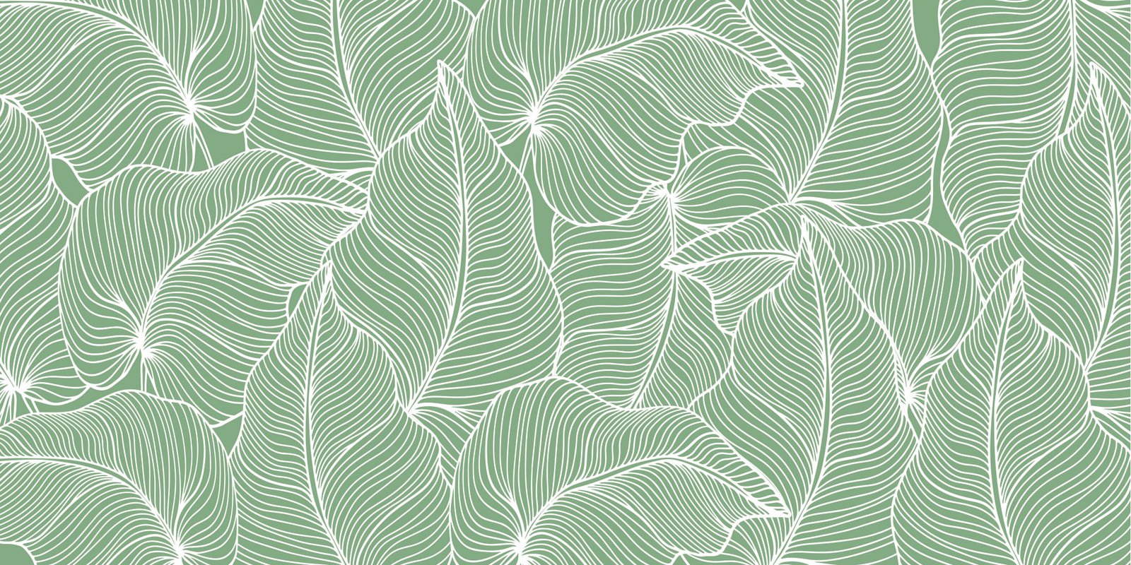 Toile tendue murale Feuilles tropicales surdimensionnées, deuxième visuel