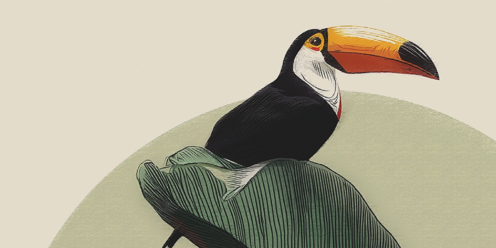 635c6e1f-911c-4146-8c67-b935b998d60e Toile tendue murale Toucan perché, quatrième visuel