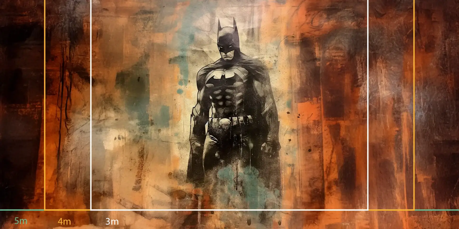 795f5804-4d45-4b10-9008-bb7f77638804 Toile tendue murale Batman Vintage, troisième visuel