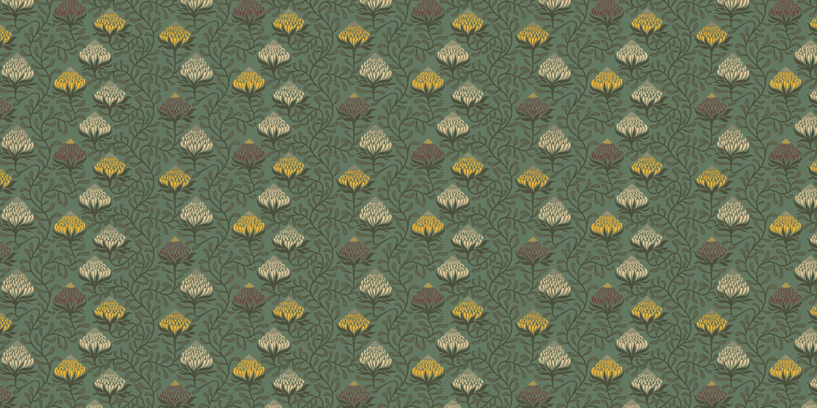 Toile tendue murale Fleurs exotiques, deuxième visuel