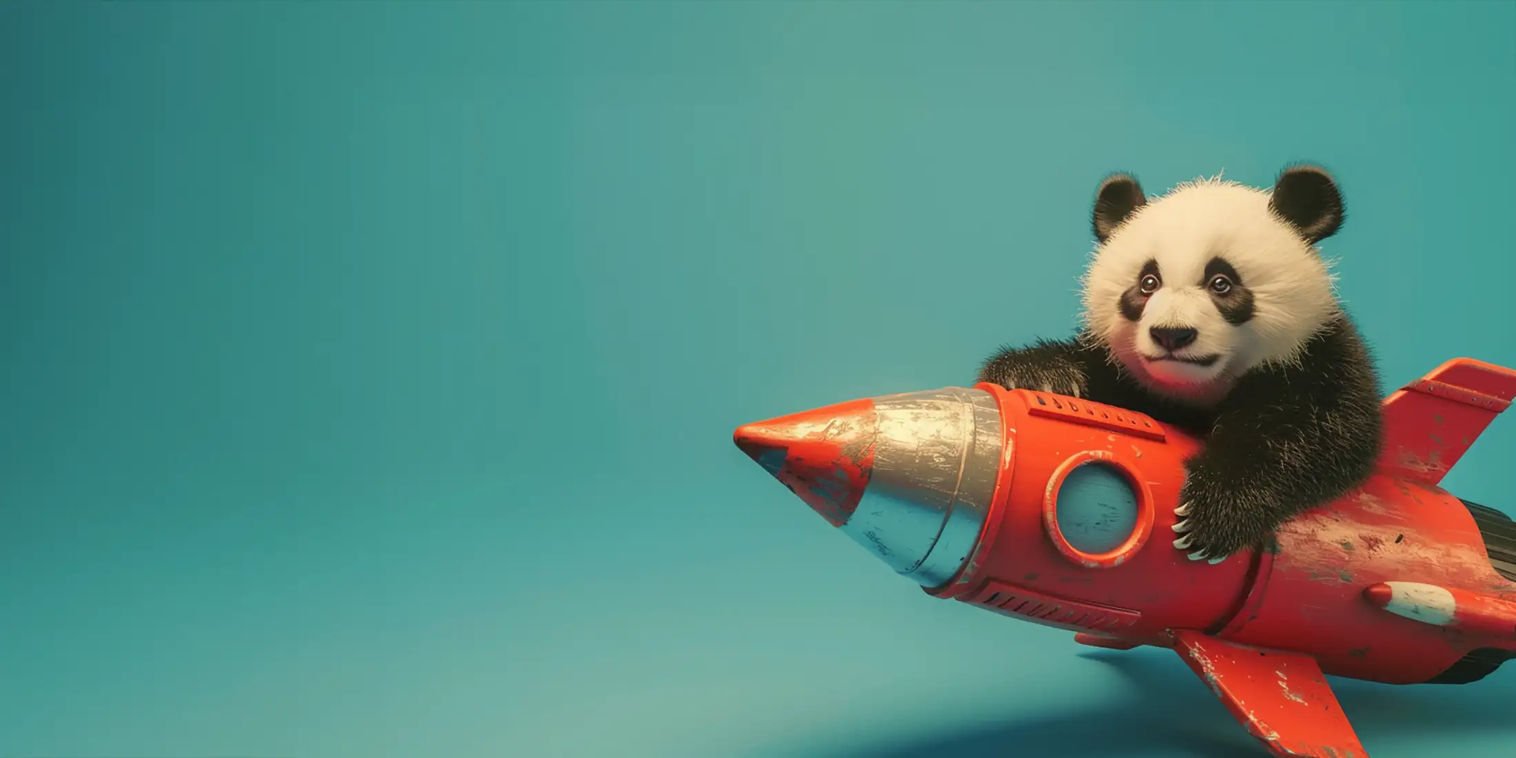 921b4eba-961a-4219-a904-0170957ae03b Toile tendue murale Panda Rocket, deuxième visuel