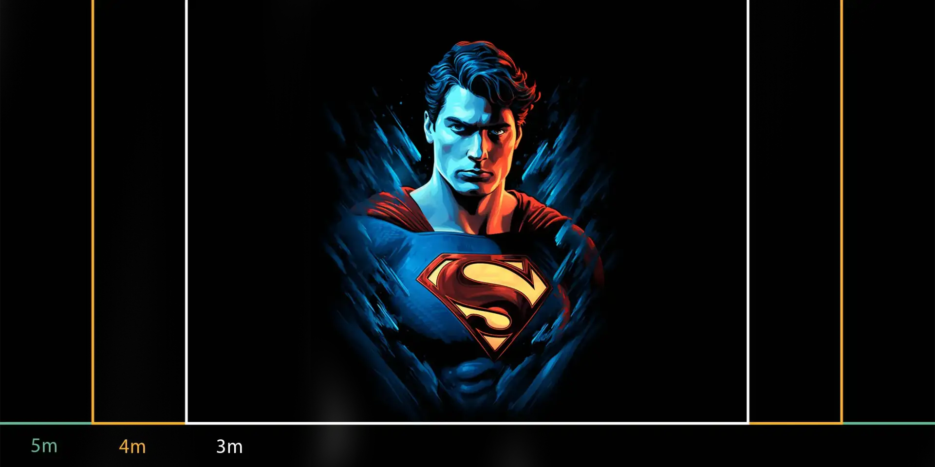 9ede8883-5b10-4718-939f-fee6679b5878 Toile tendue murale Superman, troisième visuel