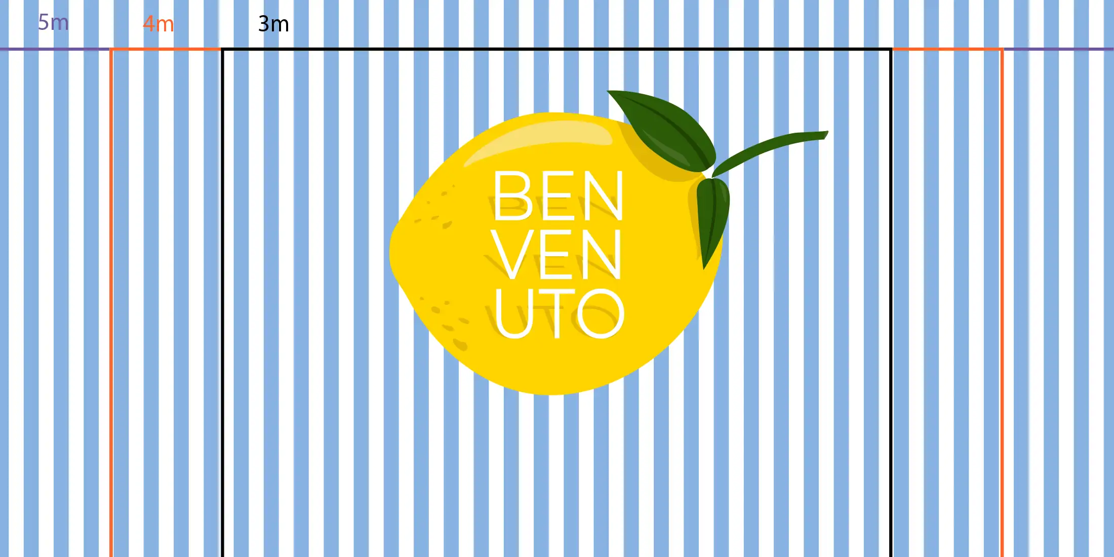 9fceb466-87ec-40b7-9bb2-a3224d465795 Toile tendue murale Citrus Benvenuto, troisième visuel