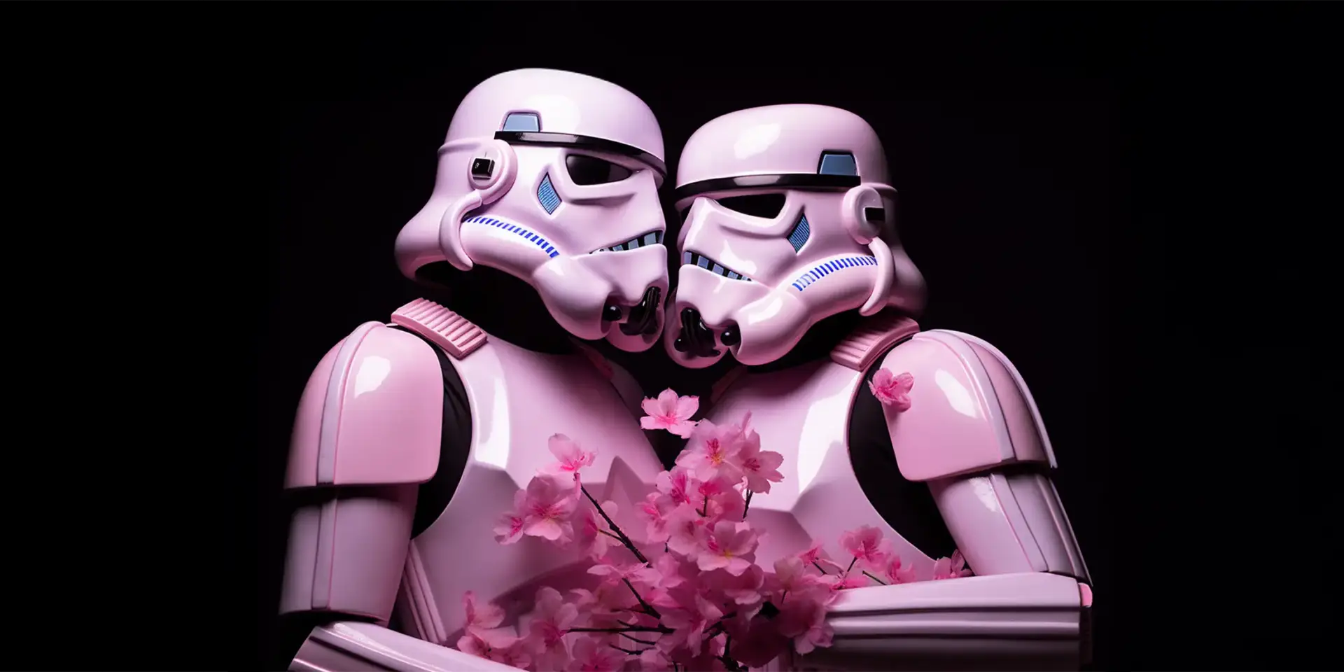 Toile tendue murale Couple de Stormtroopers, deuxième visuel