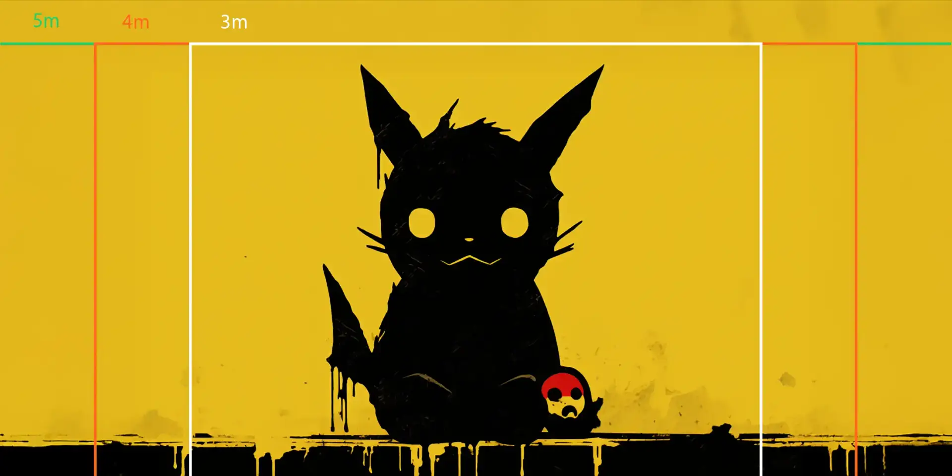 c4bf6170-f501-4b3d-8941-bdffc413ecdb Toile tendue murale Graffiti de Pikachu, troisième visuel