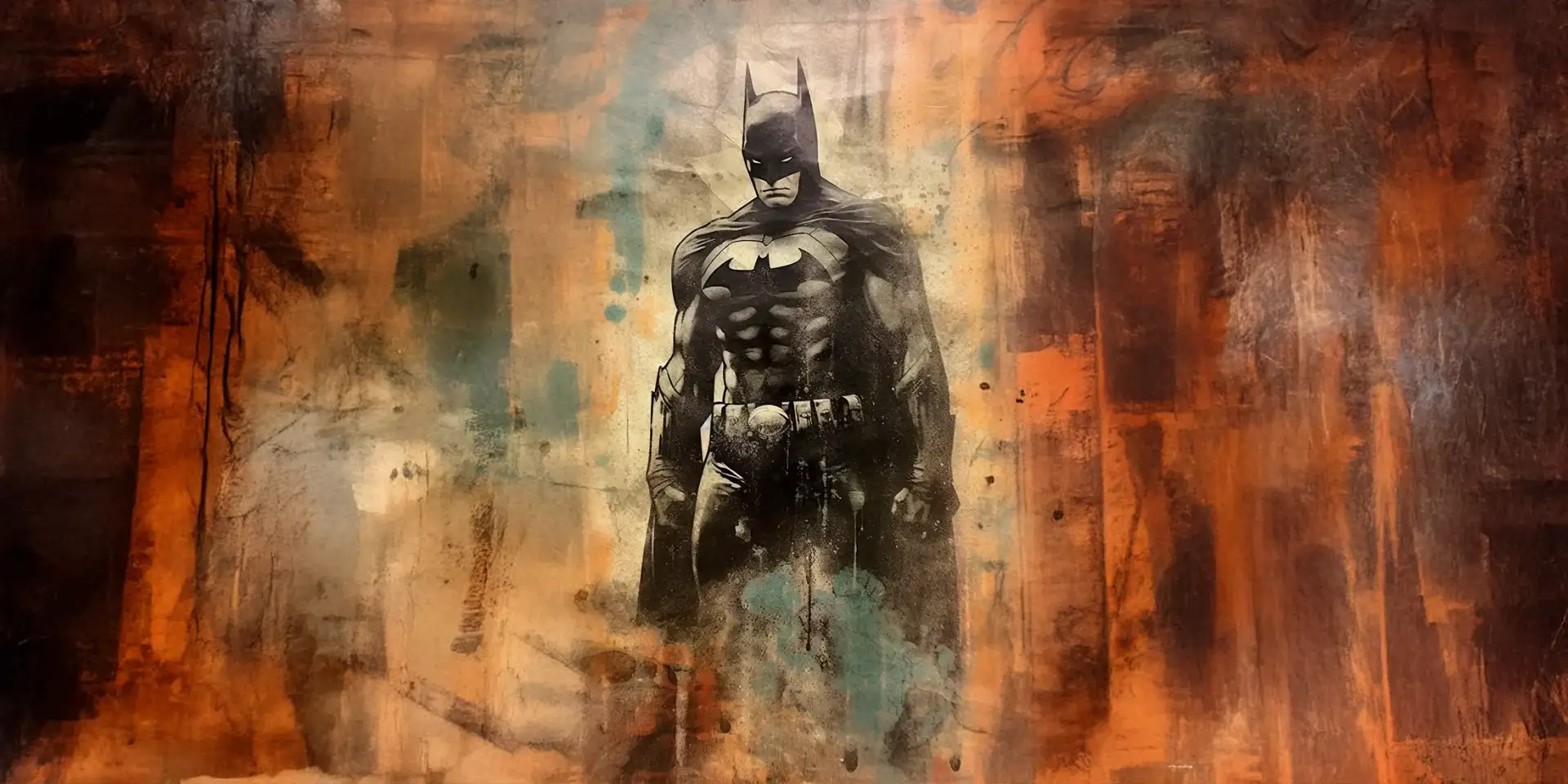 Toile tendue murale Batman Vintage, deuxième visuel