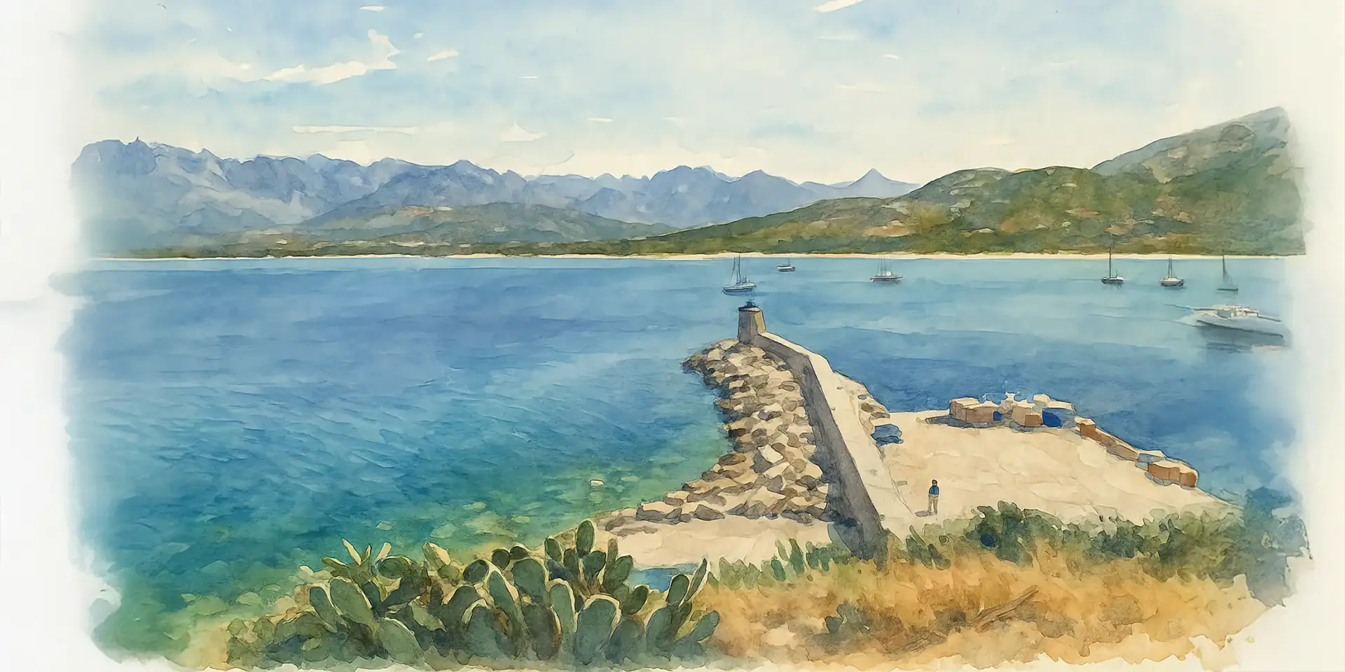 Toile tendue murale Escale au Port, deuxième visuel