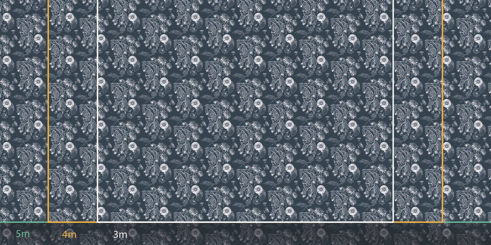 phoenix-bleu Toile tendue murale Phoenix, quatrième visuel