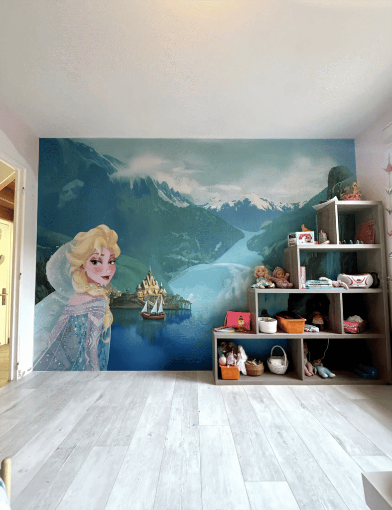 Réalisation Le 1609, toile tendue murale posée