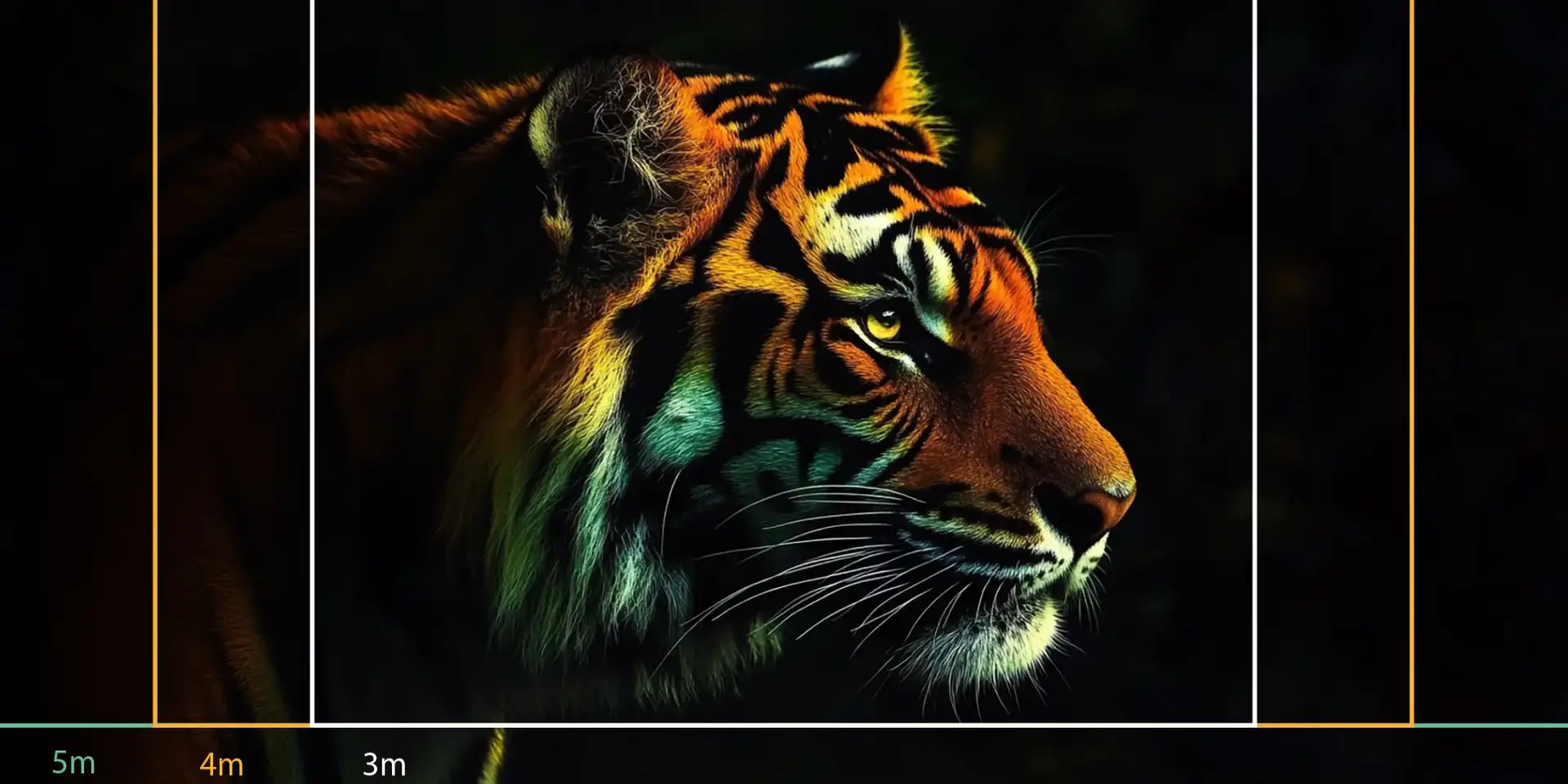 f477773d-364d-408a-9630-103079d497ce Toile tendue murale Tigre dans l'ombre, deuxième visuel
