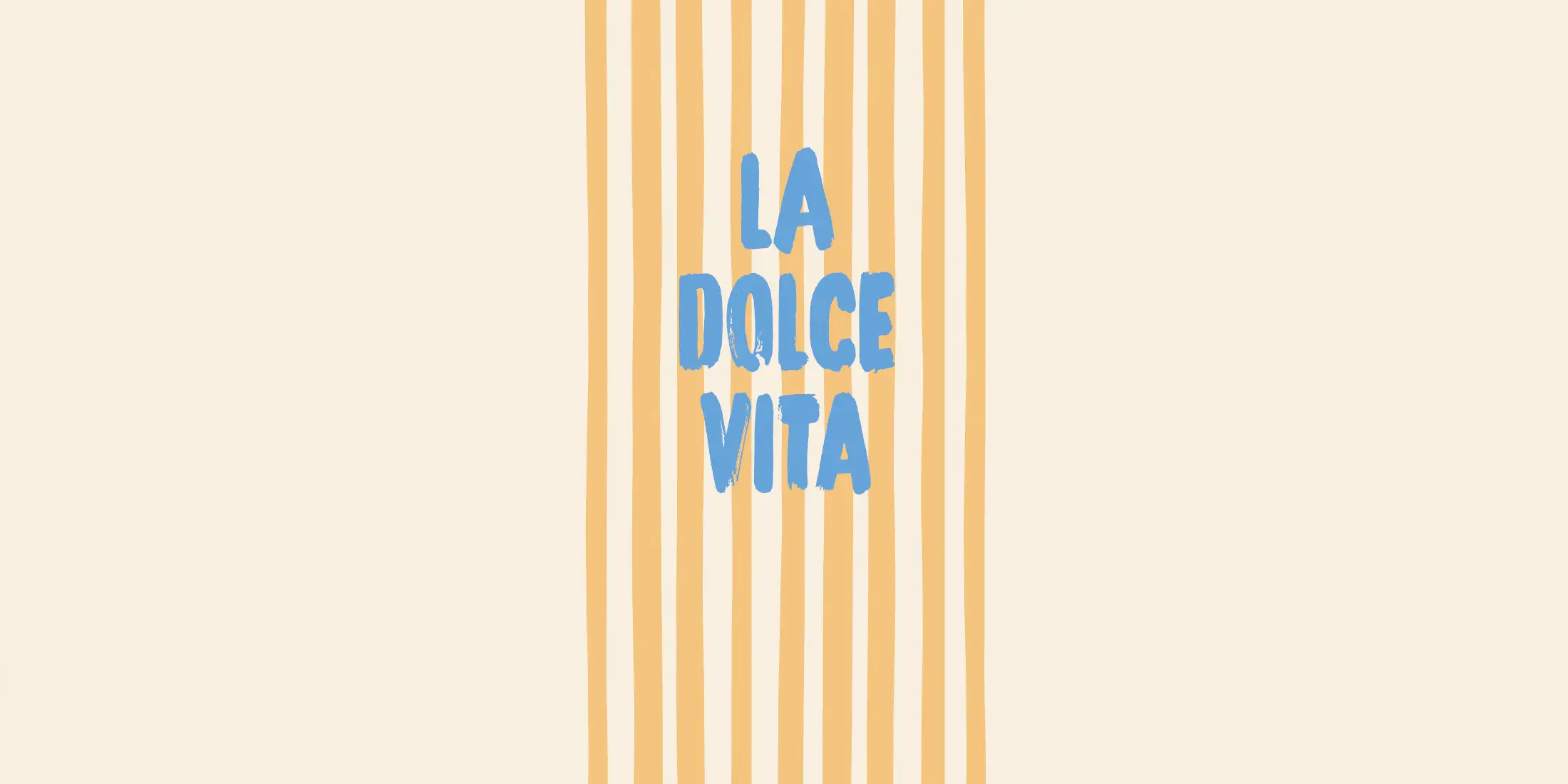 Toile tendue murale La Dolce Vita, deuxième visuel