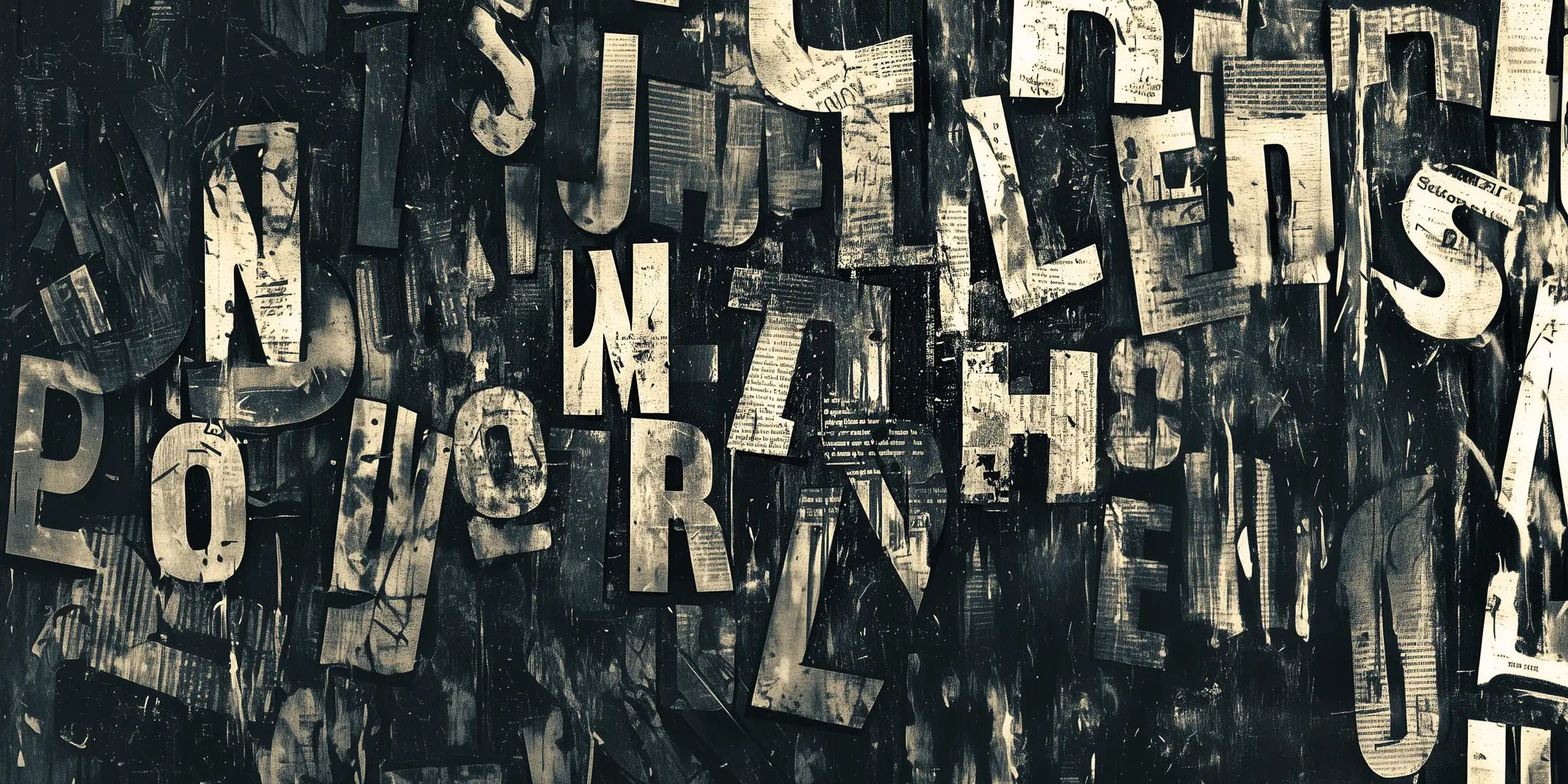 Toile tendue murale Typographies, deuxième visuel