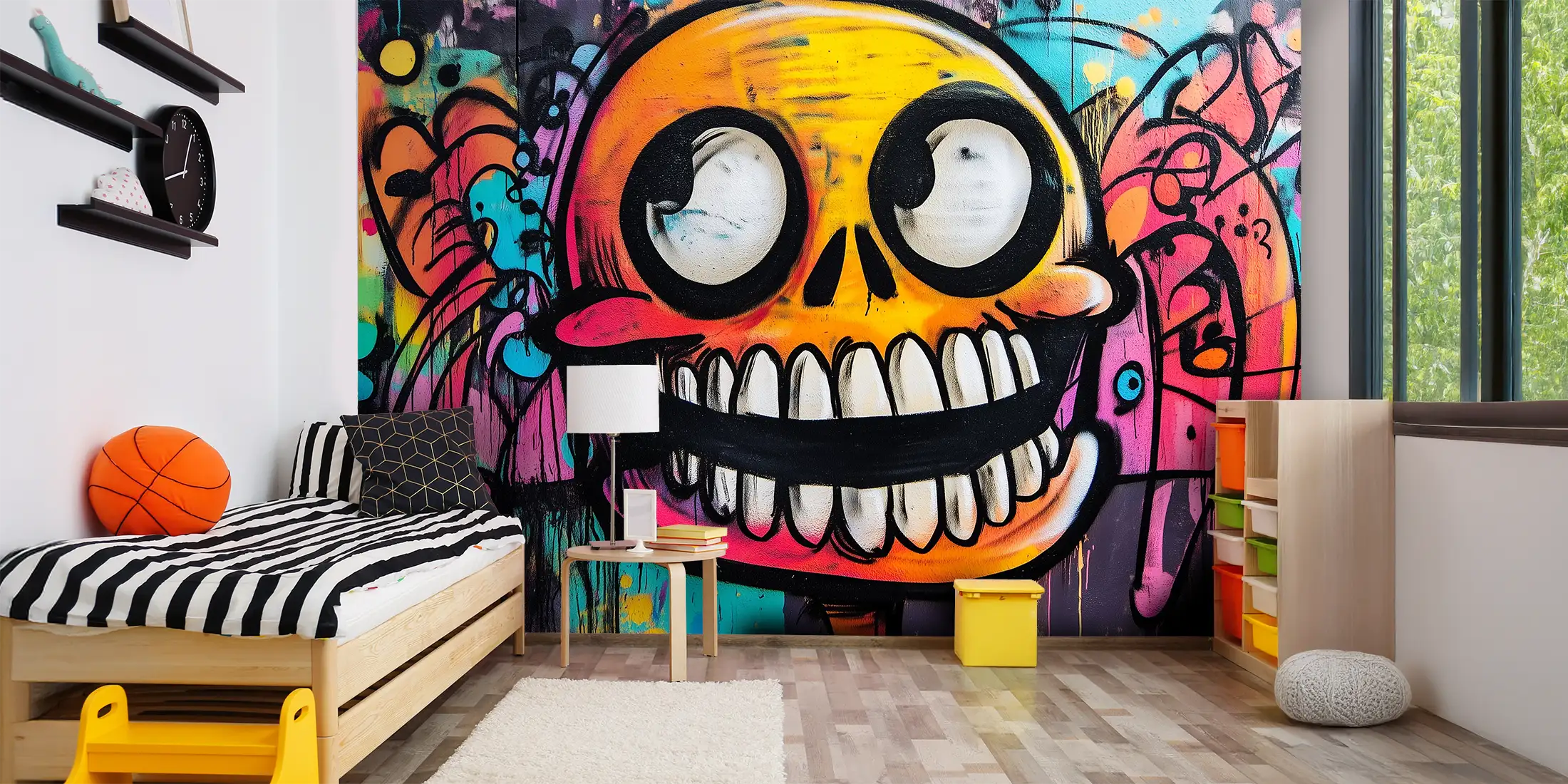 Toile tendue murale Graffiti p'tite tête, deuxième visuel