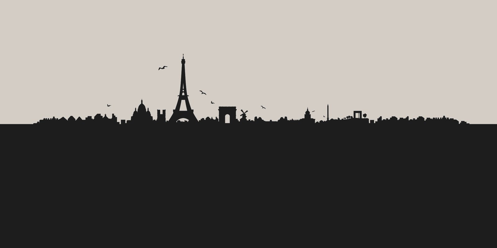 Toile tendue murale Paris, deuxième visuel