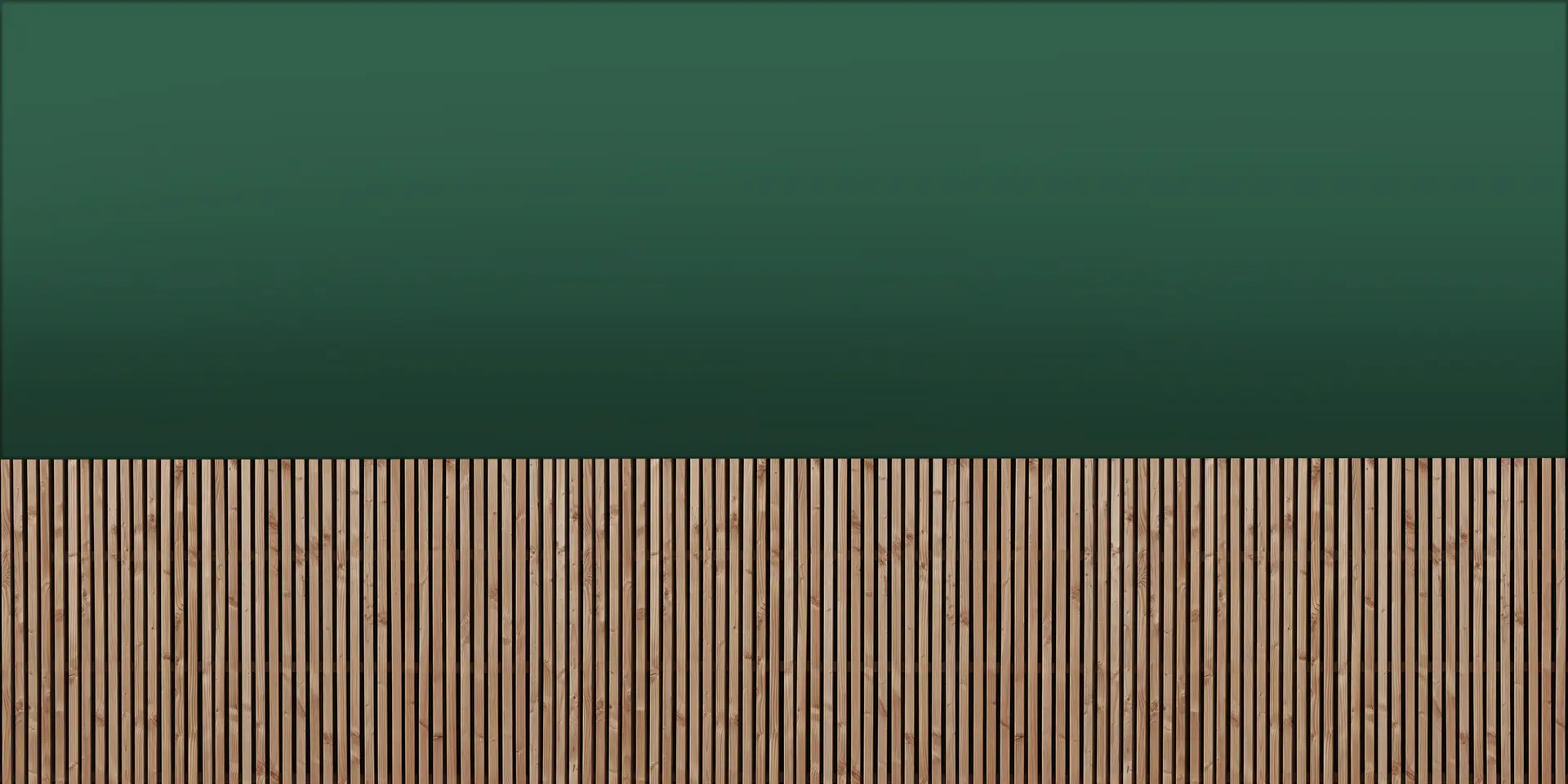 Toile tendue murale Claire-voie Vert émeraude, deuxième visuel