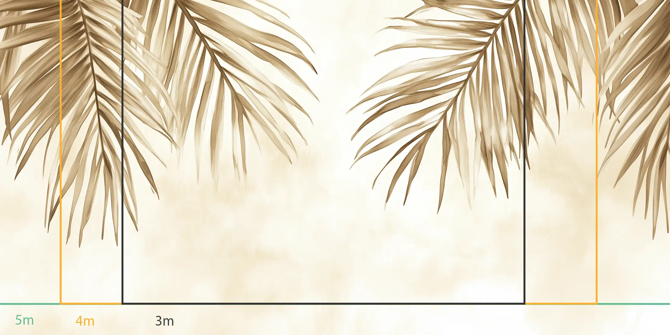 store_01JSP77R2WD9DAGQYCZT8JS9562Fassets2F1751033184807-1609-feuilles-de-palmiers-sepia-style-mesures-300001 Toile tendue murale Sepia palmers, troisième visuel