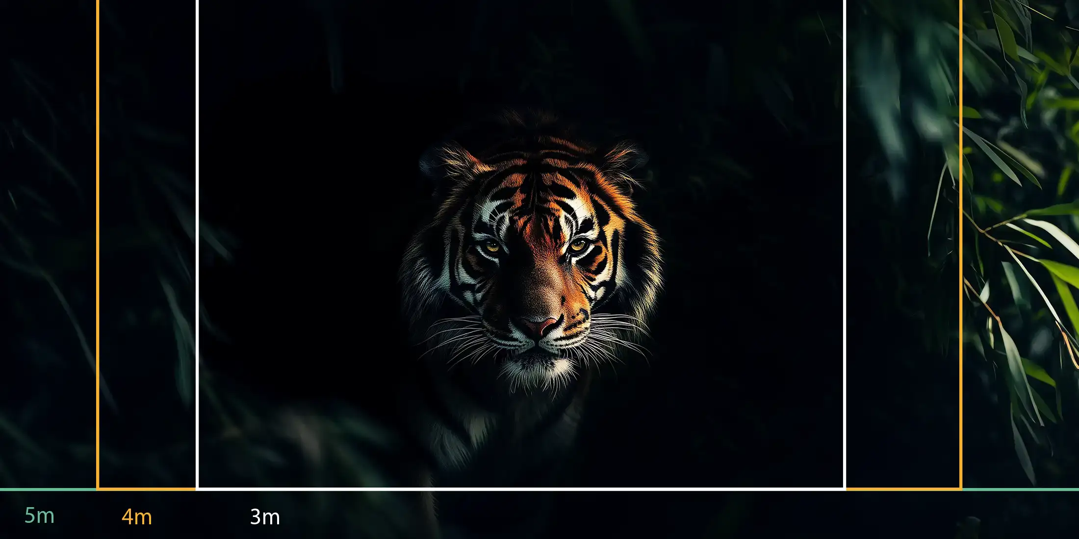 store_01JSP77R2WD9DAGQYCZT8JS9562Fassets2F1751034722373-1609-tigre-dans-la-jungle-mesures-200004 Toile tendue murale Tigre dans l’ombre, troisième visuel
