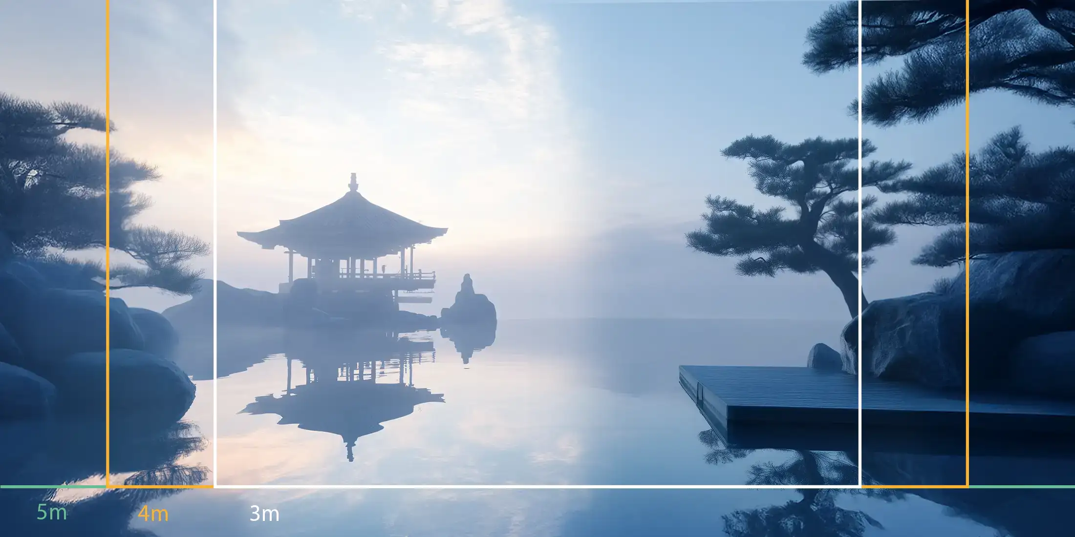 store_01JSP77R2WD9DAGQYCZT8JS9562Fassets2F1751442544909-1609-lac-zen-temple-mesures-600007 Toile tendue murale Lac zen & temple japonais, troisième visuel