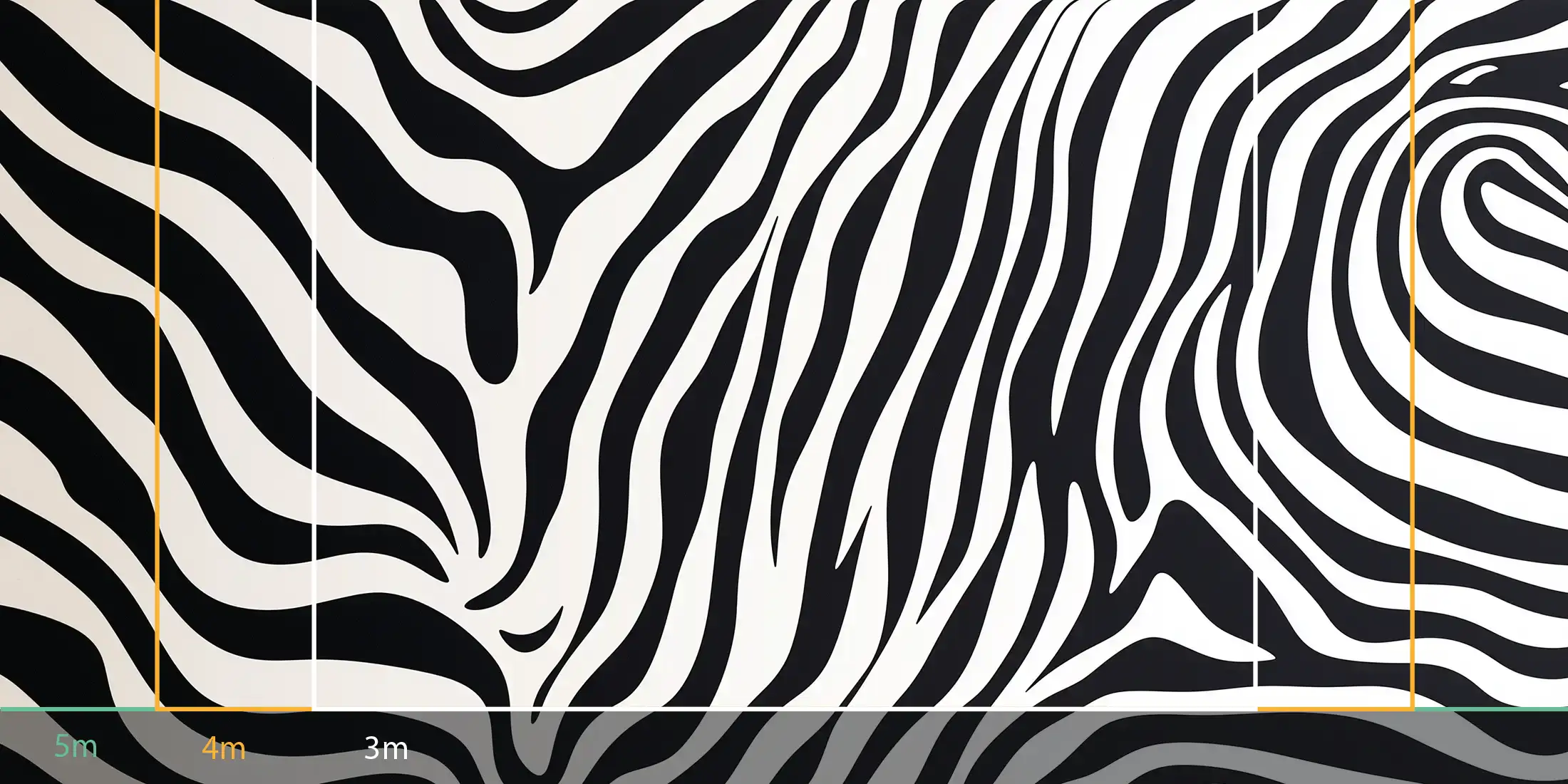 store_01JSP77R2WD9DAGQYCZT8JS9562Fassets2F1751467187171-zebre-blackandwhite-mesures-800004 Toile tendue murale Zèbre texturé, troisième visuel